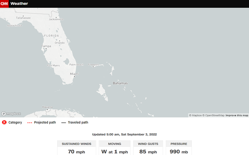 CNN Storm Tracker Florida