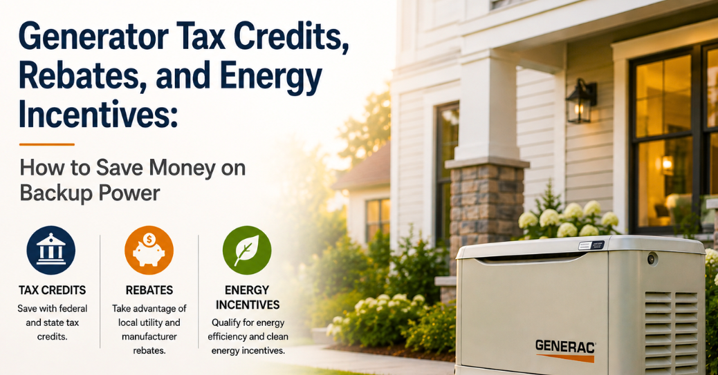 Generator Tax Credits, Rebates, and Energy Incentives: How to Save Money on Backup Power